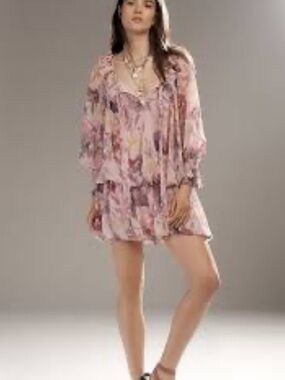 Anthropologie Mare Mare Long-Sleeve Mini Dress NWT